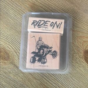 Stampin’ Up! Rubber Stamp Set Ride On!  Set of 2